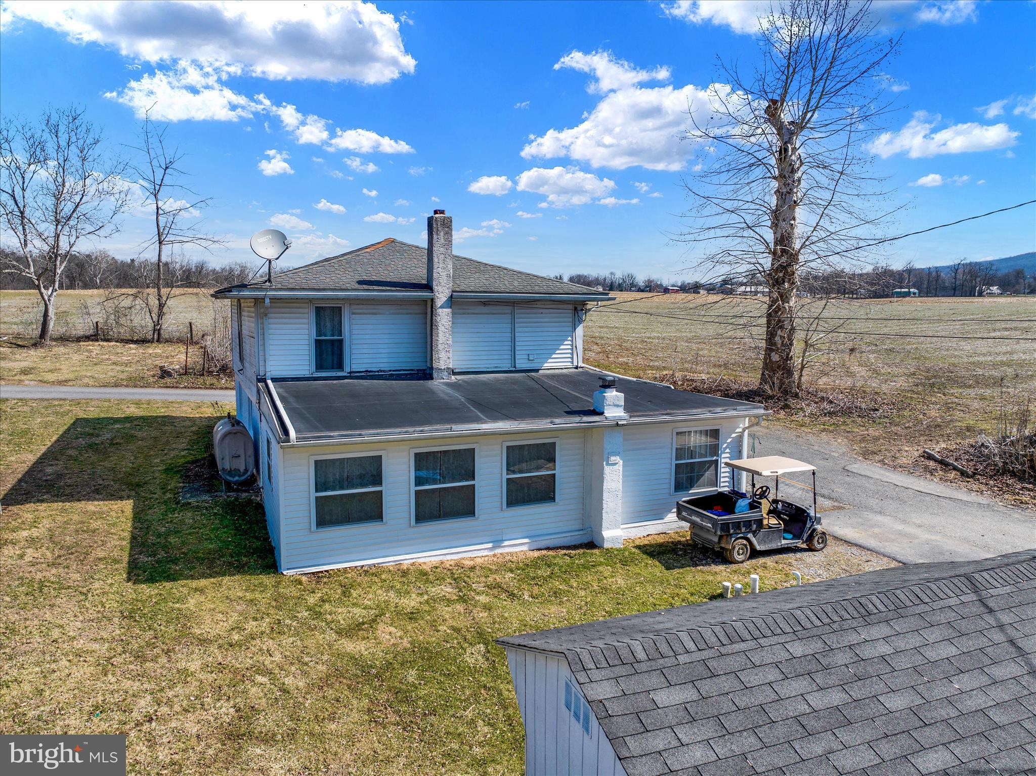 a view of a house with a patio
