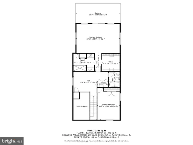 a view of a balcony with wooden floor