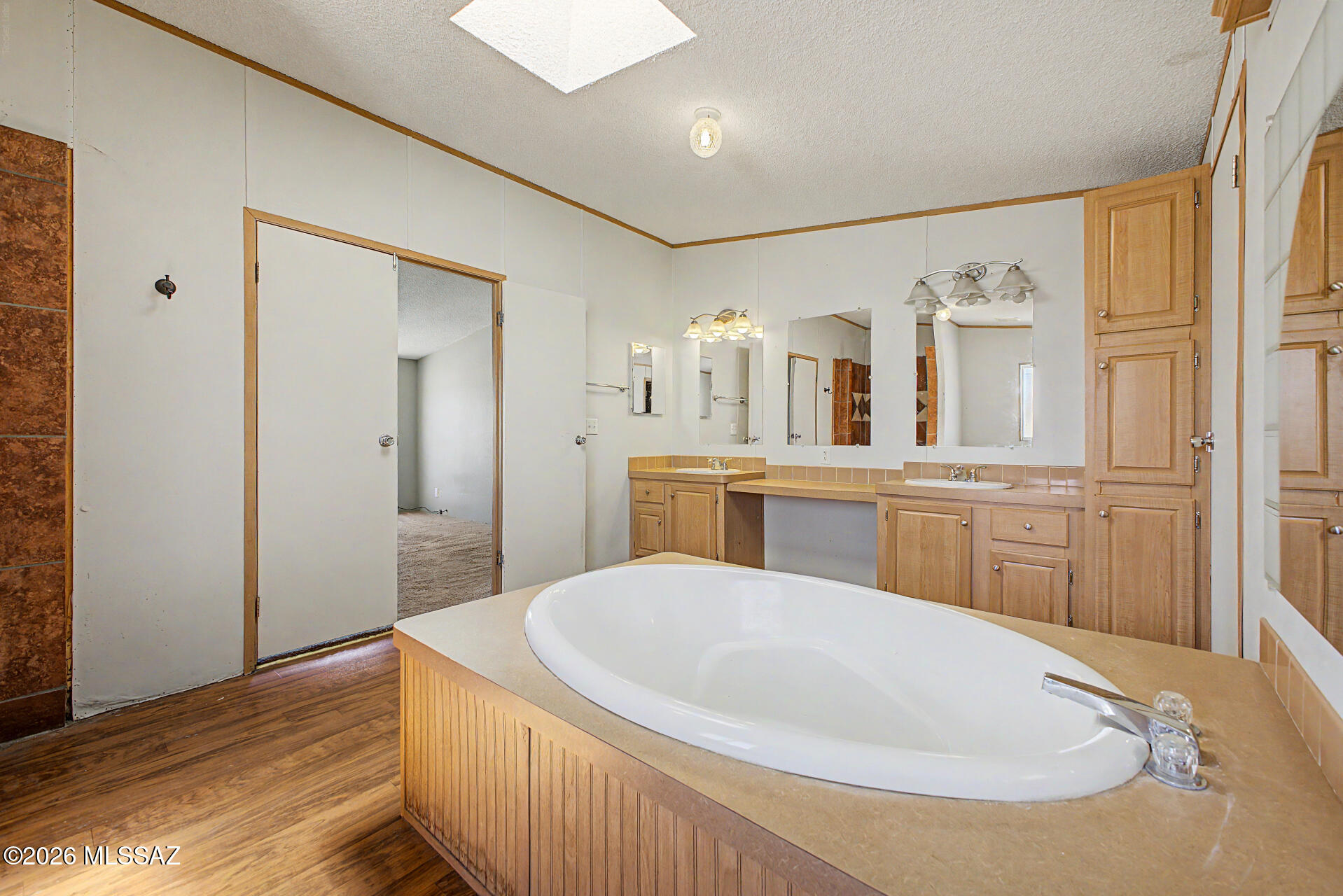 1911 West Thunder Road Vail, AZ 85641 - Photo 20 of 38 a bathroom with a tub sink and mirror