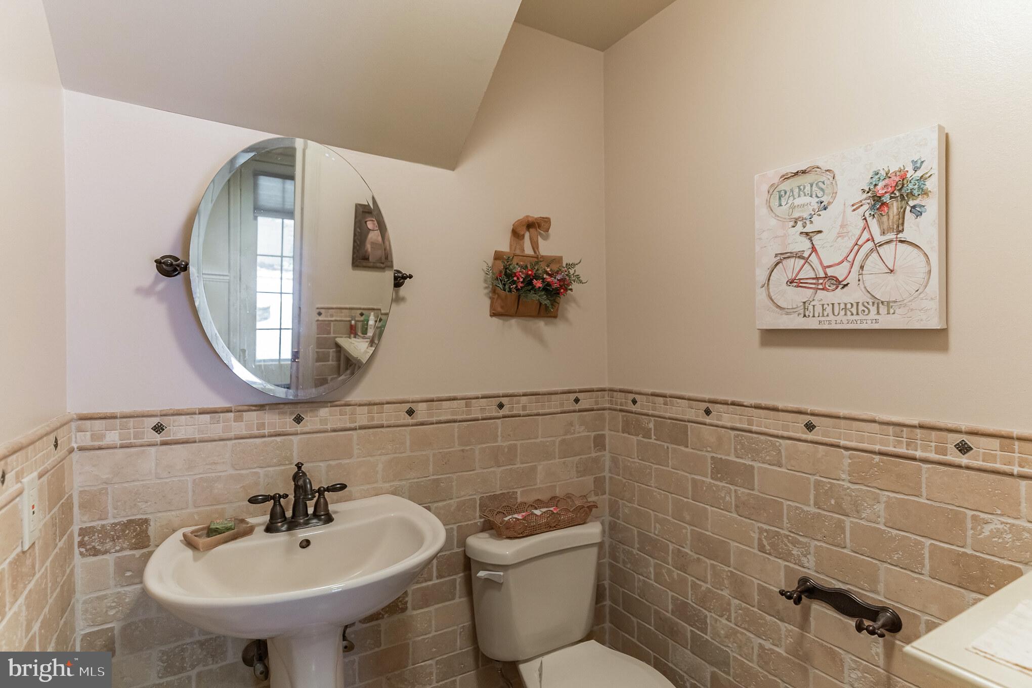 129 Round Hill Road Voorhees, NJ 08043 - Photo 10 of 33 Powder room off Kitchen and Pool