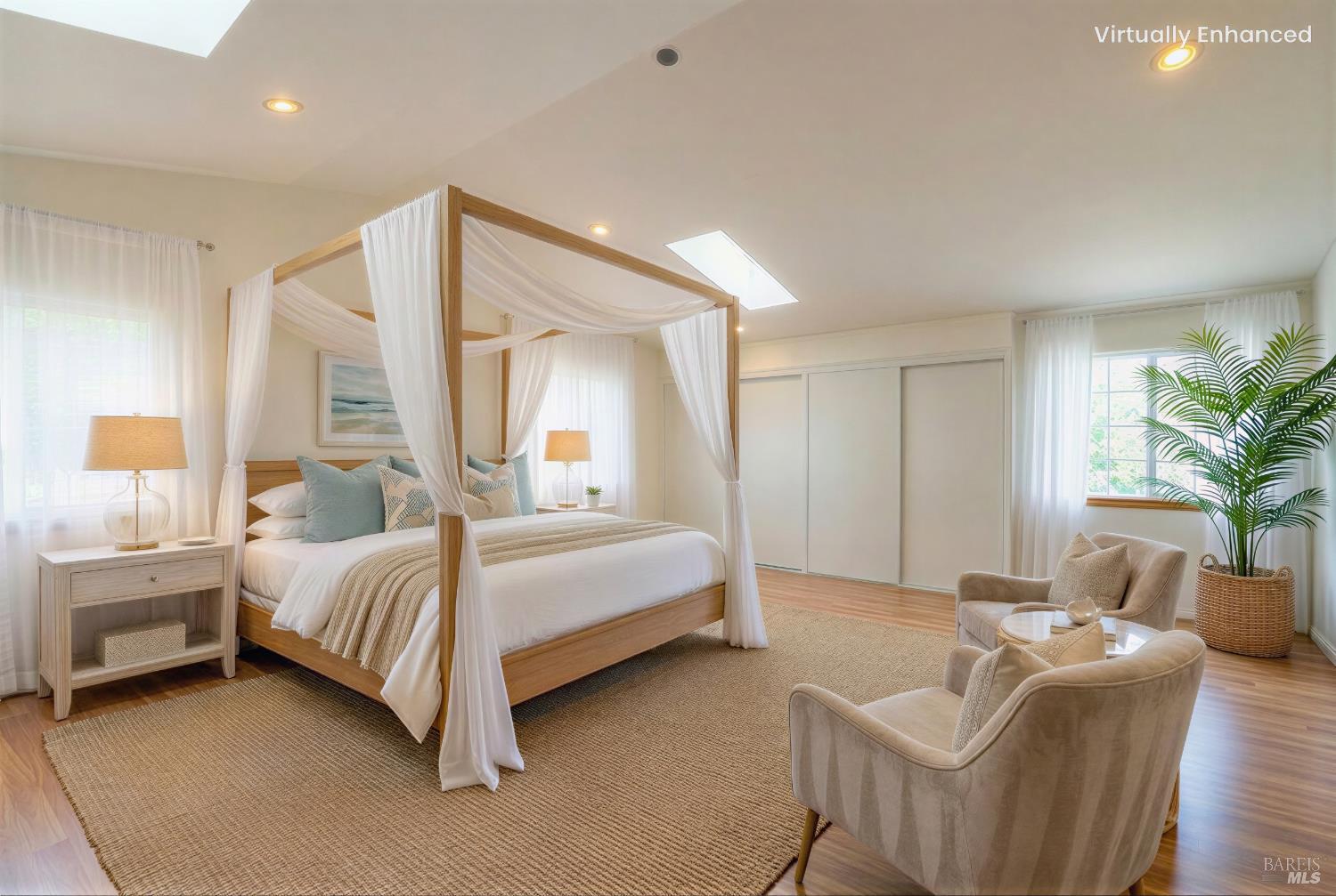18940 Timber Pointe Drive Fort Bragg, CA 95437 - Photo 20 of 31 a spacious bedroom with a bed and a couch