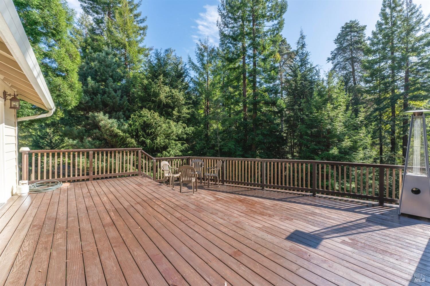18940 Timber Pointe Drive Fort Bragg, CA 95437 - Photo 6 of 31 a view of deck with wooden floor and fence