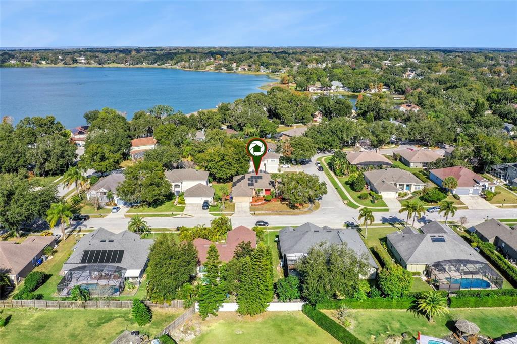 774 Lancer Circle Ocoee, FL 34761 - Photo 35 of 35 an aerial view of residential houses with outdoor space and river