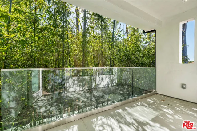 a view of a garden from a window