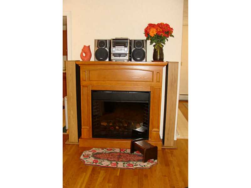 168 Black Pond Road Charlestown, RI 02813 - Photo 10 of 25 Living Room. Electric fireplace in the living room
