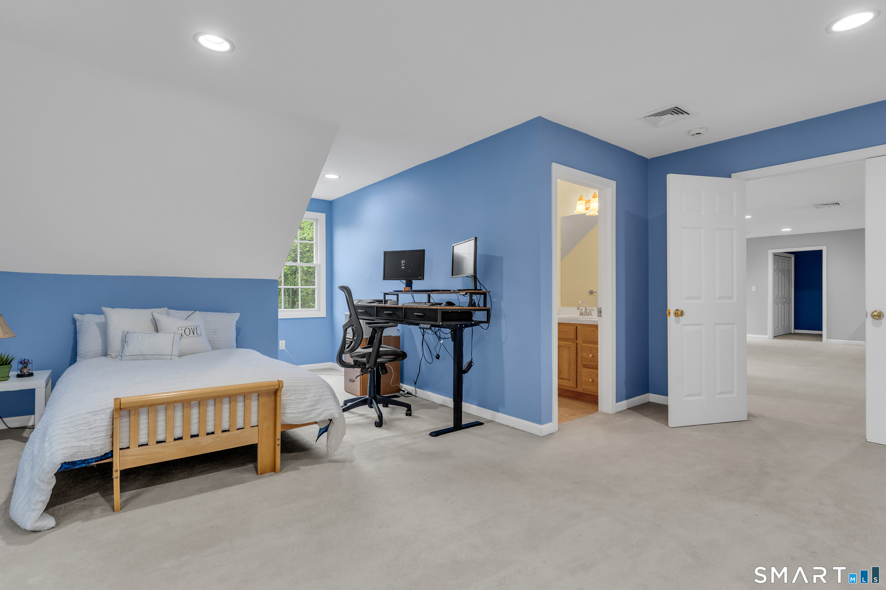 65 Little Meadow Road Guilford, CT 06437 - Photo 31 of 40 Another bedroom on the third floor with a half bath