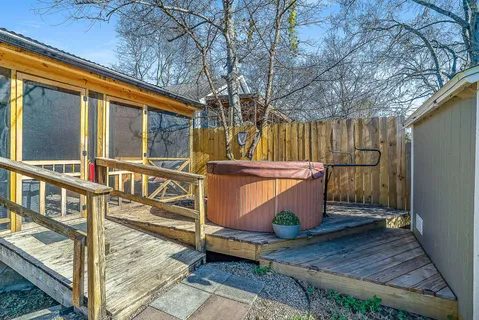 a view of outdoor space with seating area