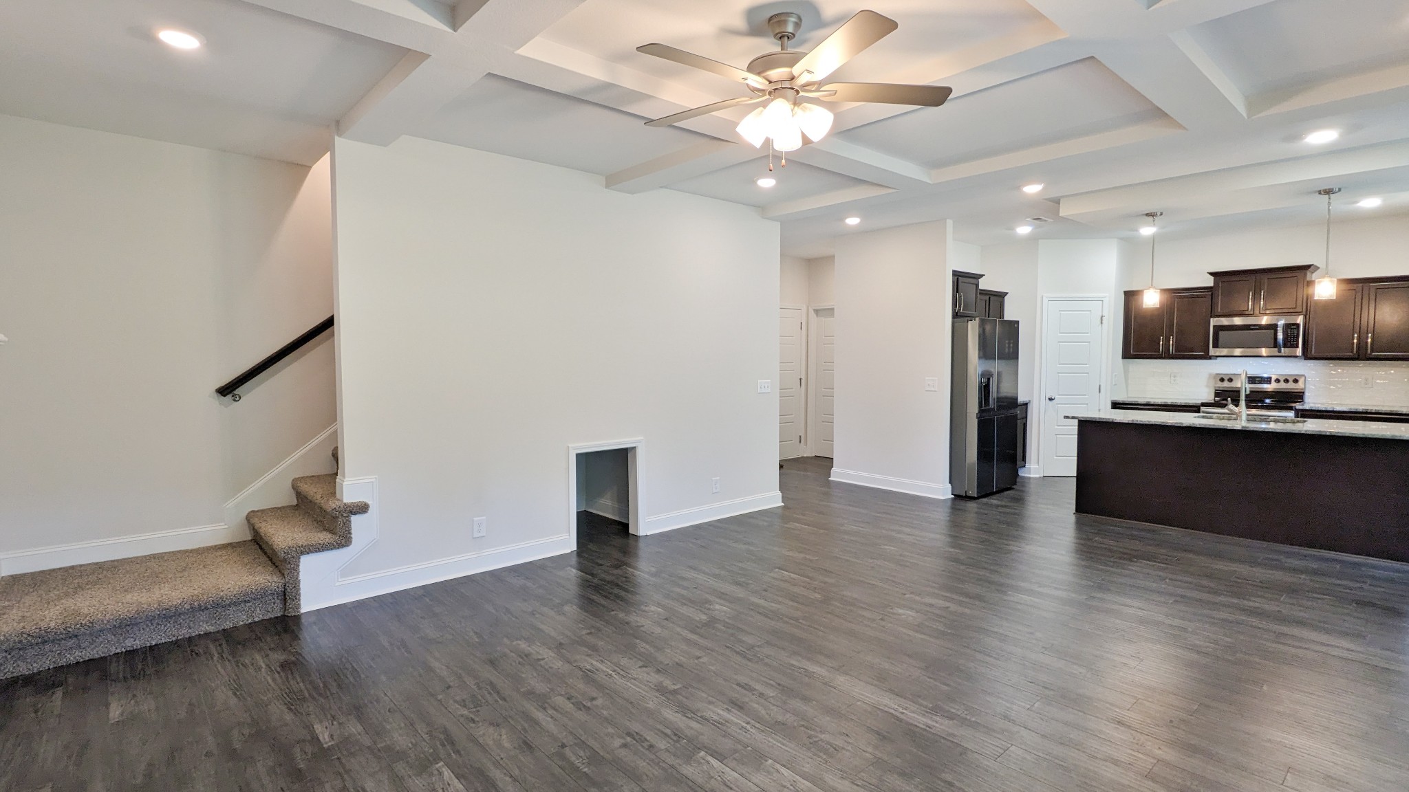 602 Alvin Road Clarksville, TN 37042 - Photo 11 of 39 a view of kitchen with cabinets and wooden floor