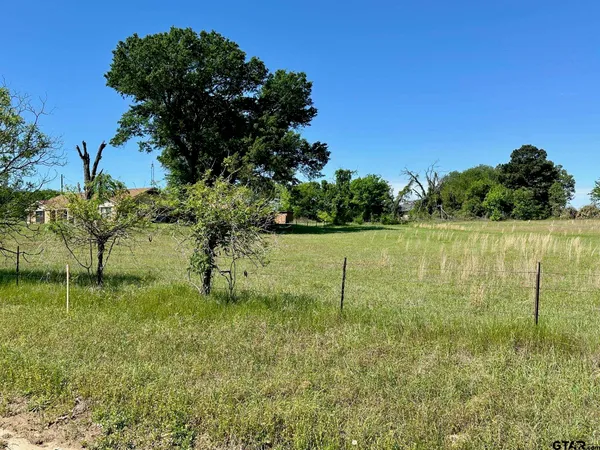 a view of a lake with a yard