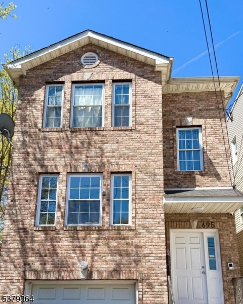 a front view of a house