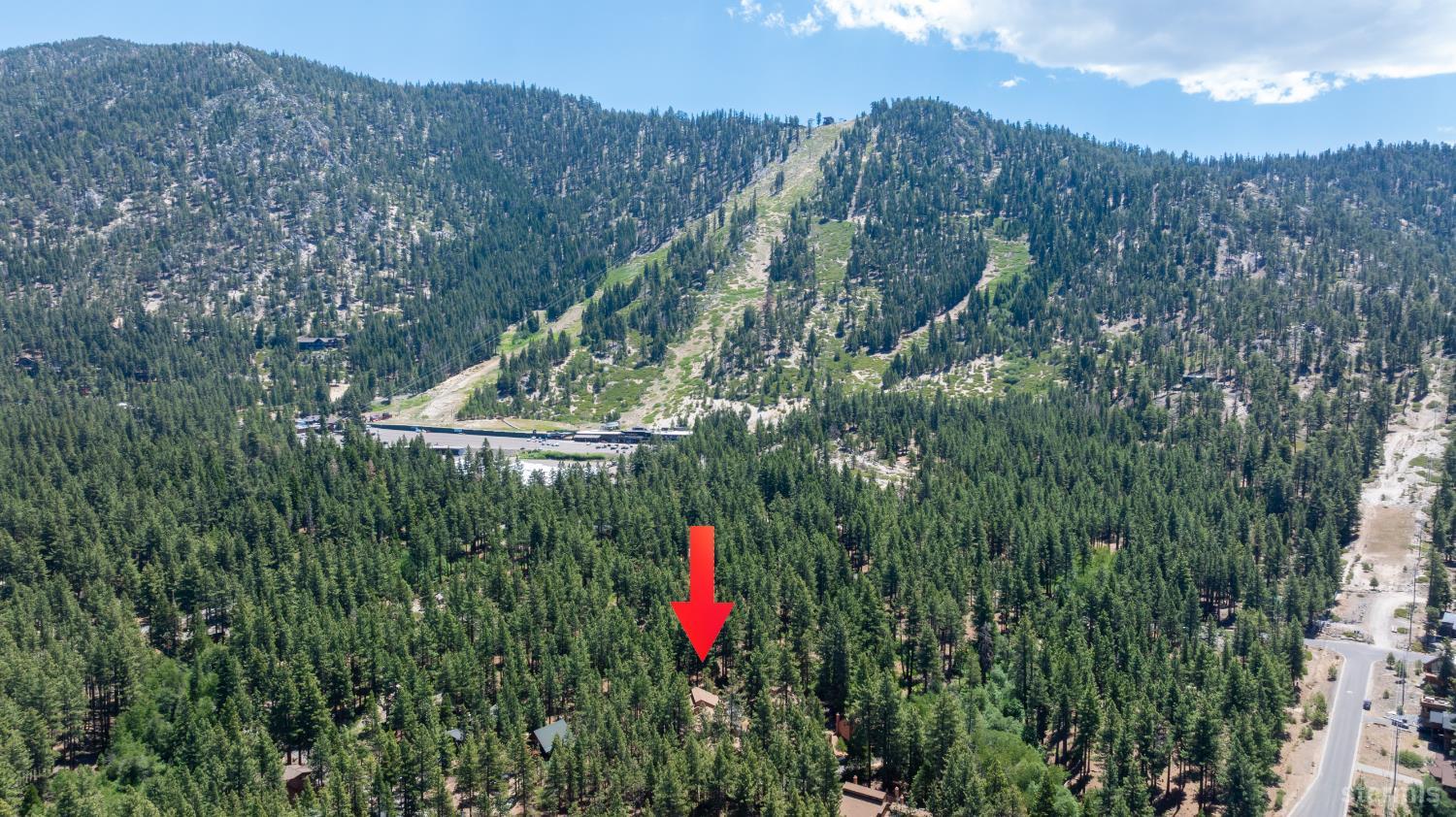 1439 Ski Run Boulevard, Unit H4 South Lake Tahoe, CA 96150 - Photo 15 of 18 a aerial view of a houses with a yard