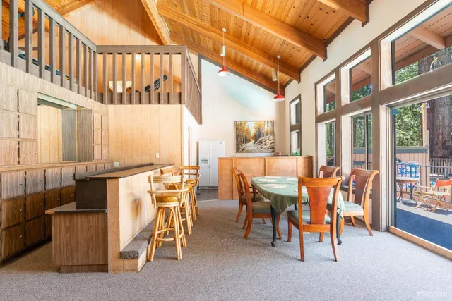 a view of a balcony with chairs