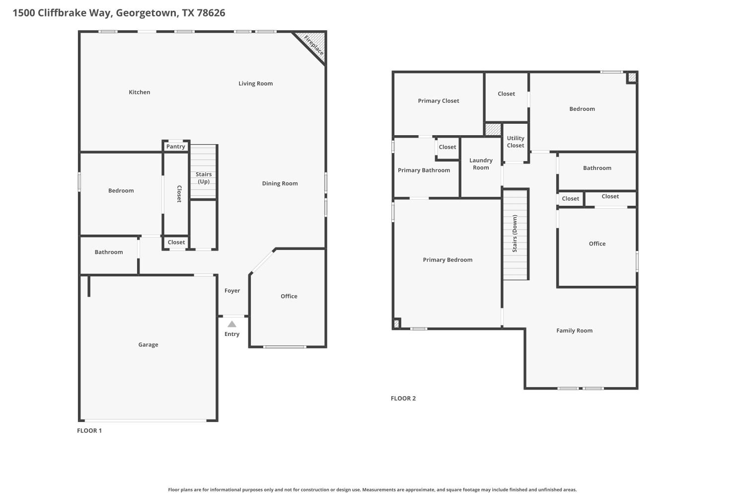 1500 Cliffbrake Way Georgetown, TX 78626 - Photo 32 of 35 View of room layout
