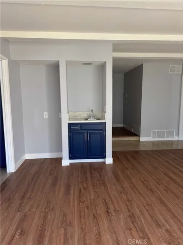 a view interior in a house with wooden floor