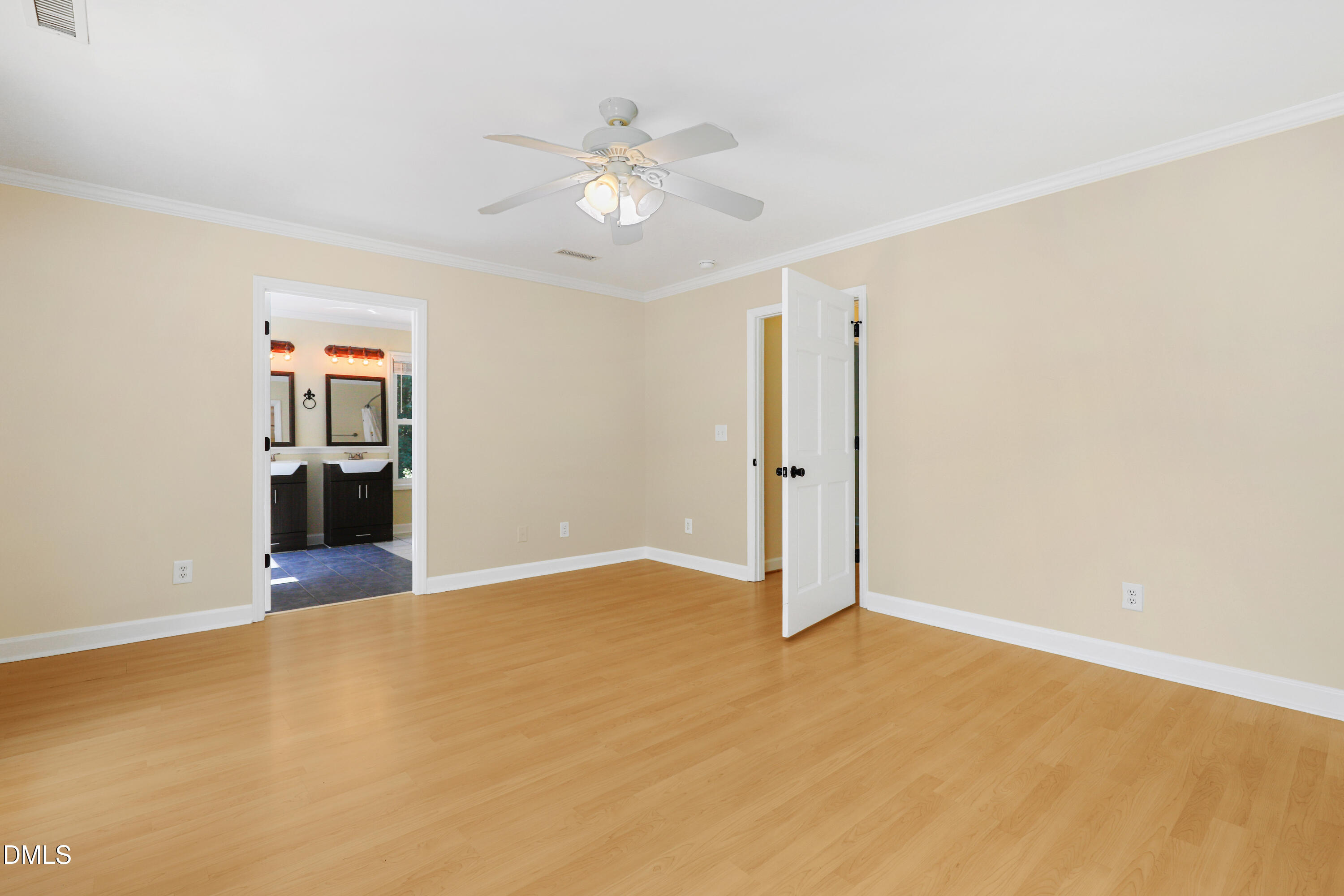 33 Holly Run Pittsboro, NC 27312 - Photo 23 of 46 an empty room with chandelier fan and windows