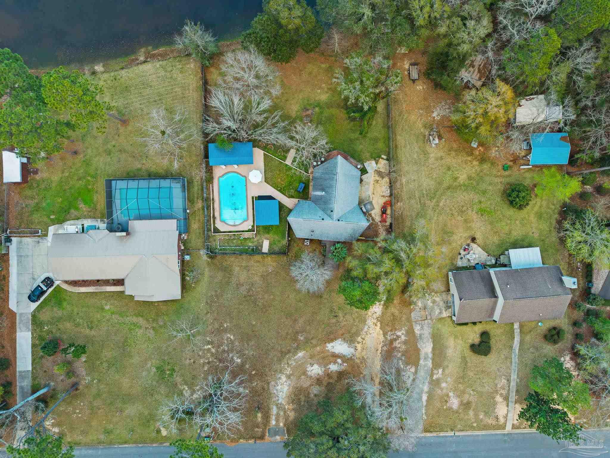 11424 High Springs Road Pensacola, FL 32534 - Photo 44 of 46 an aerial view of a house with outdoor space