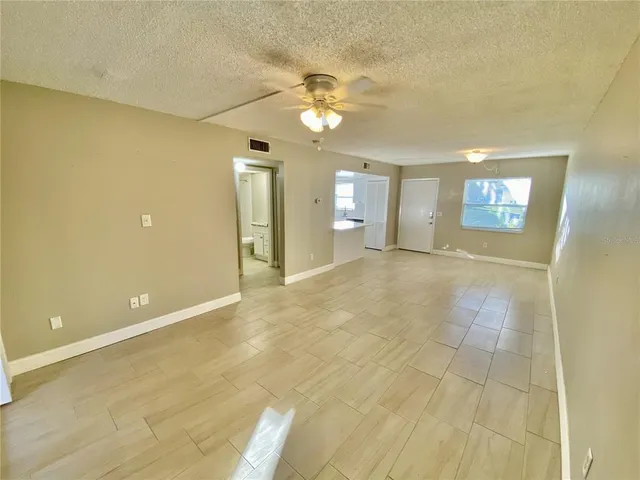 a view of a livingroom with a bathroom