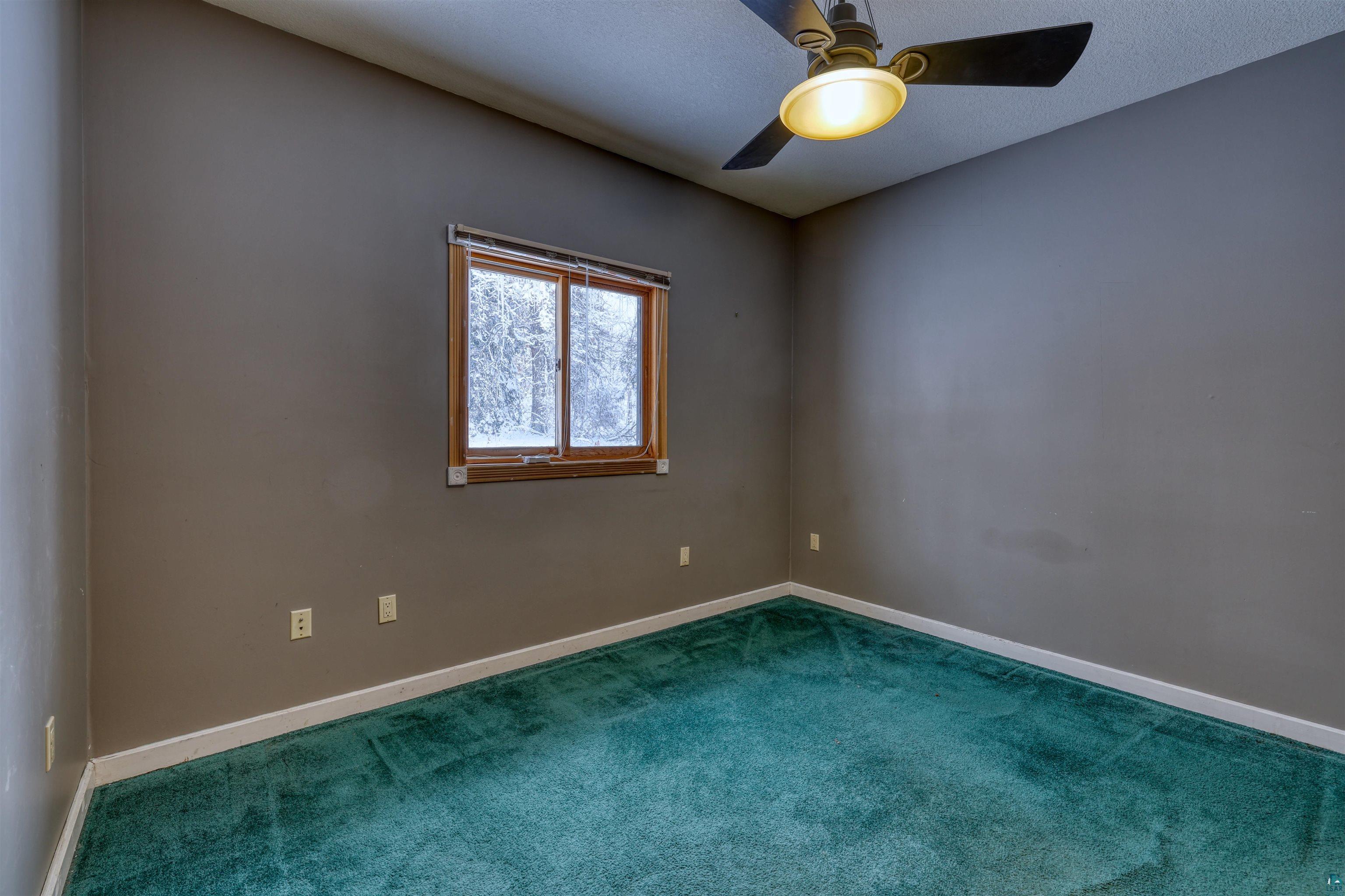15531 West Hospital Road Hayward, WI 54843 - Photo 42 of 71 Carpeted spare room with baseboards and ceiling fan