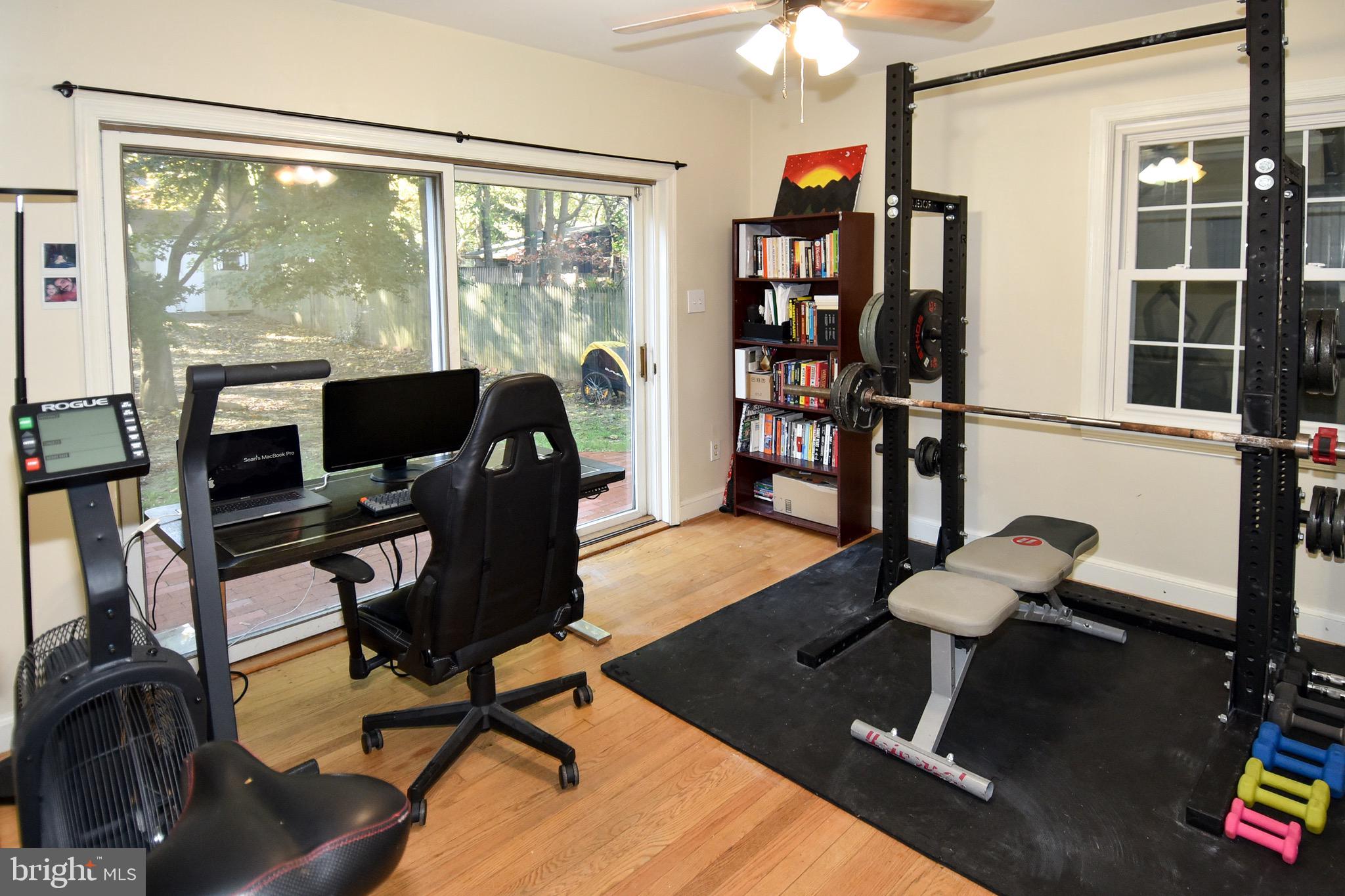 2116 Seminary Road Silver Spring, MD 20910 - Photo 14 of 33 Main level bedroom opens to the brick patio.
