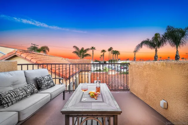 a terrace view with seating space