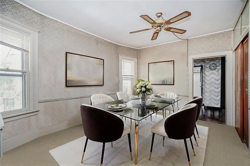 222 Albemarle Road Brooklyn, NY 11218 - Photo 23 of 41 a dining room with furniture and window