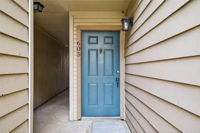 a view of front door