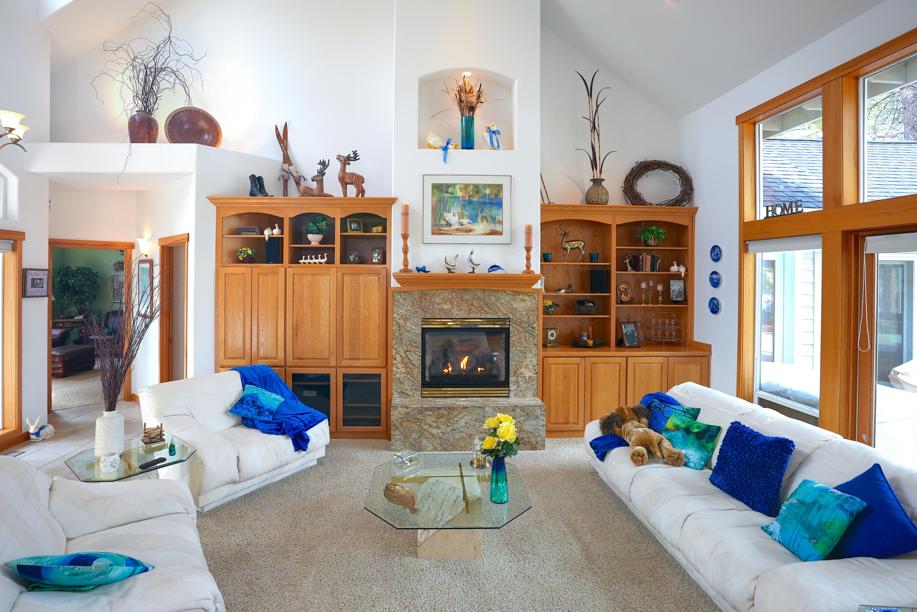 60709 Golf Village Loop Bend, OR 97702 - Photo 13 of 45 Gas fireplace and built in entertainment cabinets