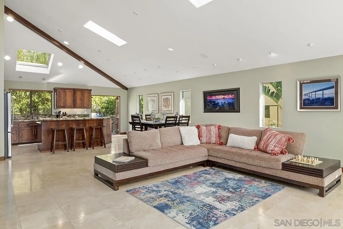 13613 Mar Scenic Drive Del Mar, CA 92014 - Photo 12 of 46 a living room with furniture and a rug