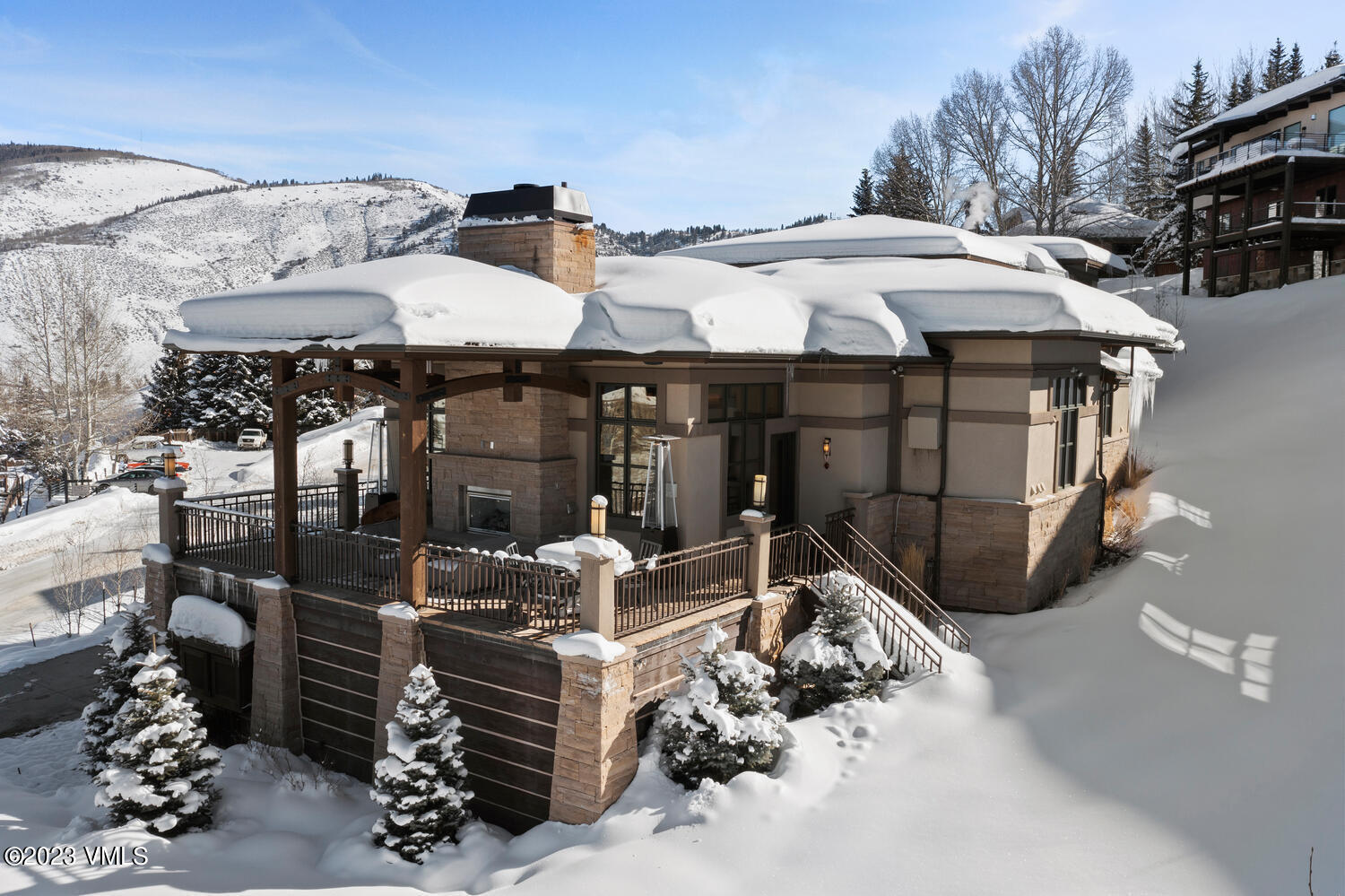 589 Eagle Drive Eagle-Vail, CO 81620 - Photo 24 of 33 a front view of a house with a yard