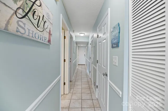 a view of a hallway with a elevator