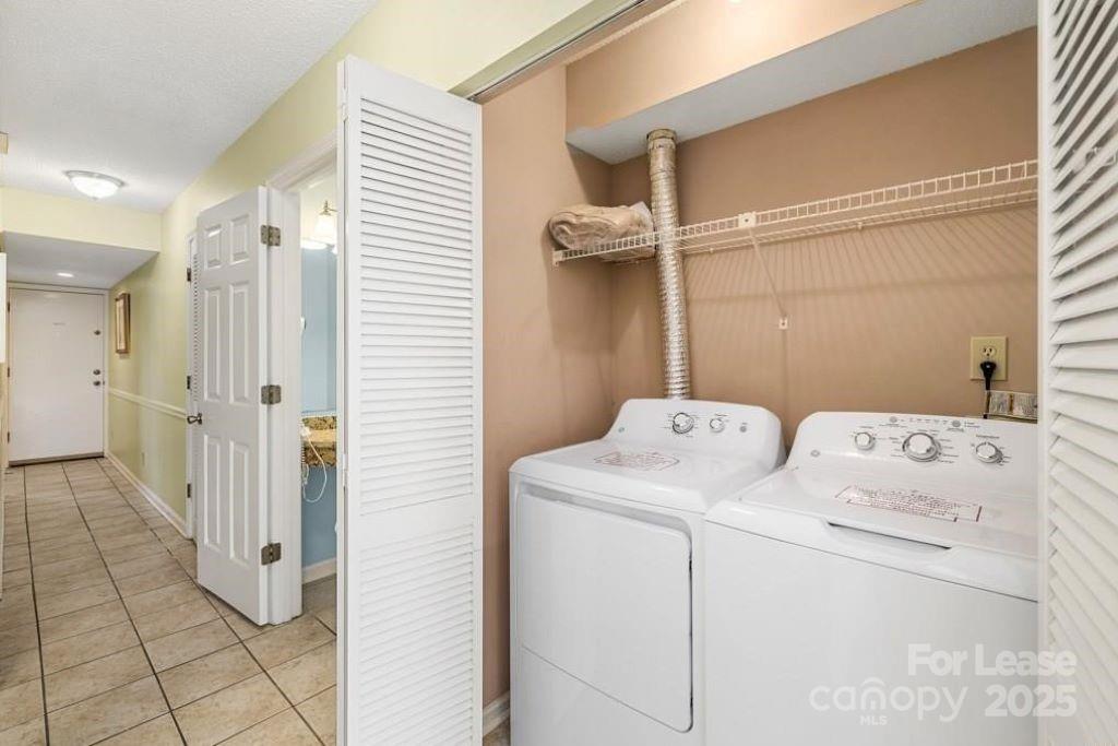 201 Double Eagle Drive, Unit E1 Surfside Beach, SC 29575 - Photo 15 of 19 a view of bathroom with washer and dryer