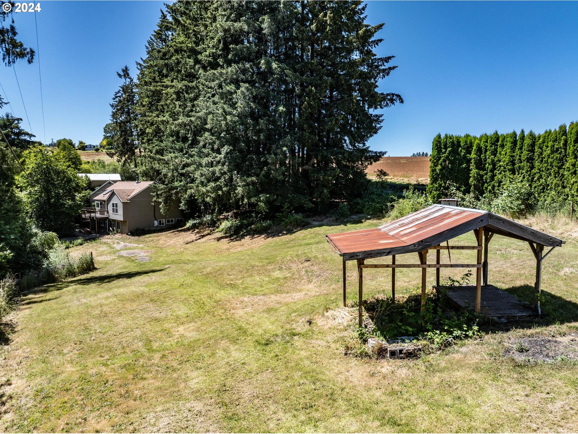 32980 Southwest Firdale Road Cornelius, OR 97113 - Photo 32 of 48 a view of a bench in the backyard of a house