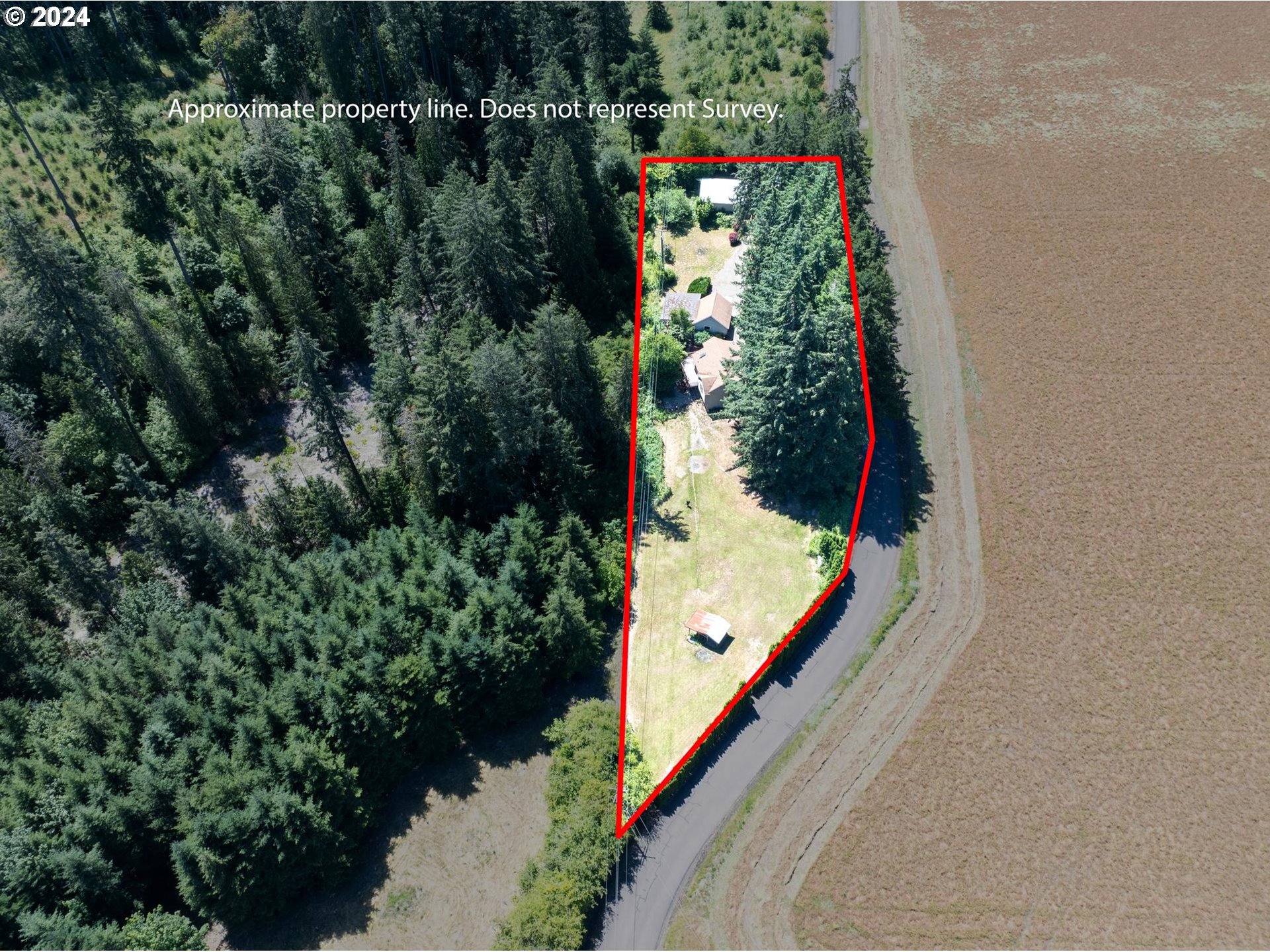32980 Southwest Firdale Road Cornelius, OR 97113 - Photo 42 of 48 an aerial view of residential house with outdoor space and trees all around