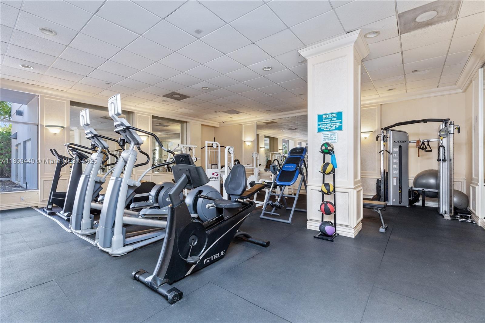 5700 Collins Avenue, Unit 10D Miami Beach, FL 33140 - Photo 33 of 47 a view of a room with gym equipment