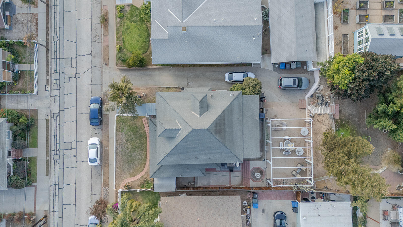 13429 Bailey Street Whittier, CA 90601 - Photo 6 of 54 an aerial view of a house with outdoor space and parking