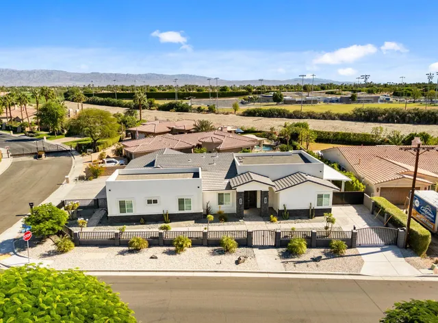 an aerial view of multiple house