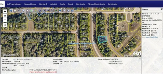 $17,000 | 414 Valleybrook Drive, LaBelle, FL 33935