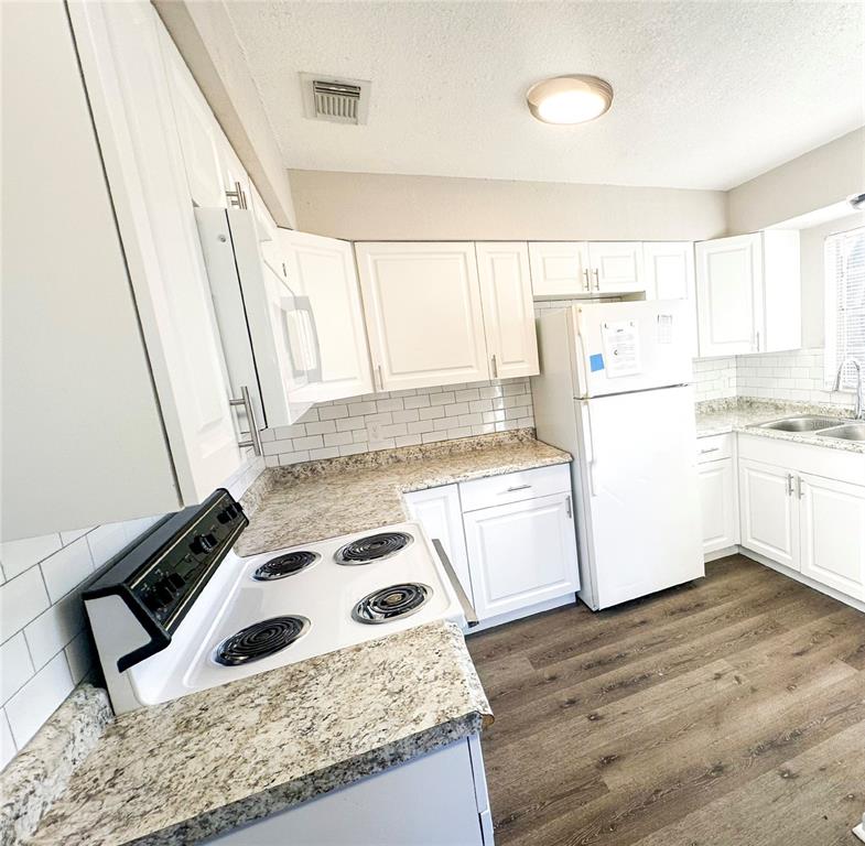 4135 Old Road 37 Lakeland, FL 33813 - Photo 3 of 11 a kitchen with a refrigerator a stove a sink and a wooden floor