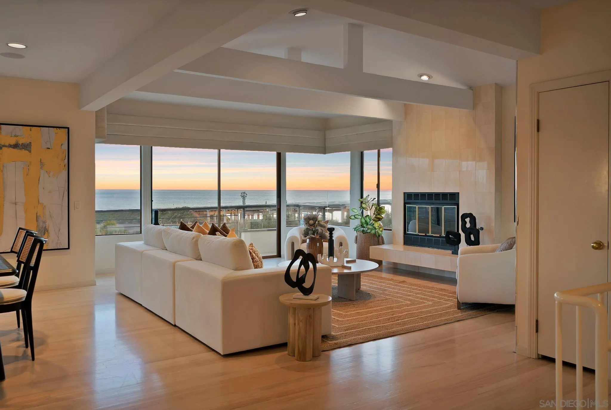 560 Torrey Point Road Del Mar, CA 92014 - Photo 2 of 35 a living room with fireplace furniture and a large window