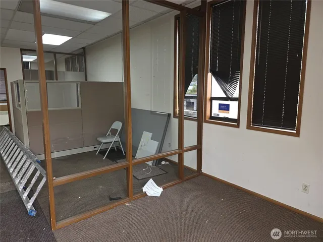 a room with gym equipment