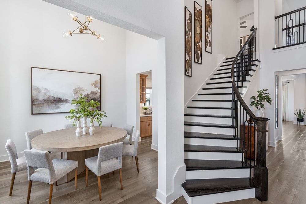 1804 Plum Tree Way Georgetown, TX 78628 - Photo 8 of 30 a view of a dining room with furniture and wooden floor
