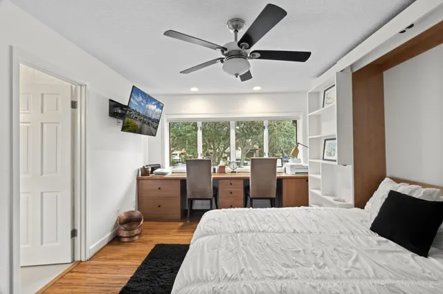 a view of city from a balcony