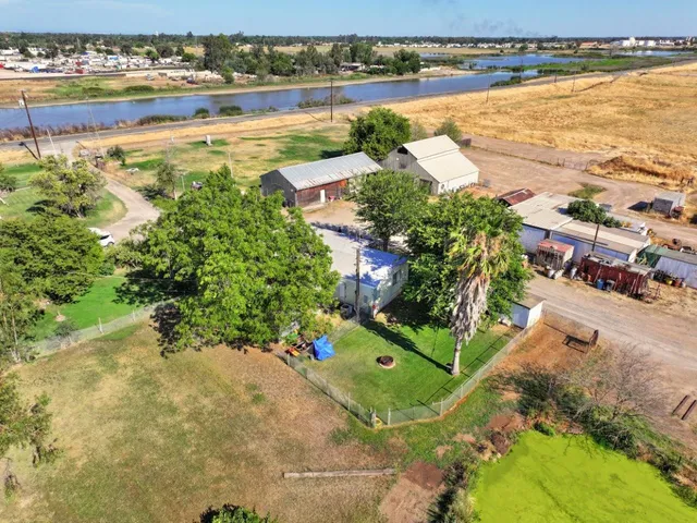 an aerial view of beach and ocean view