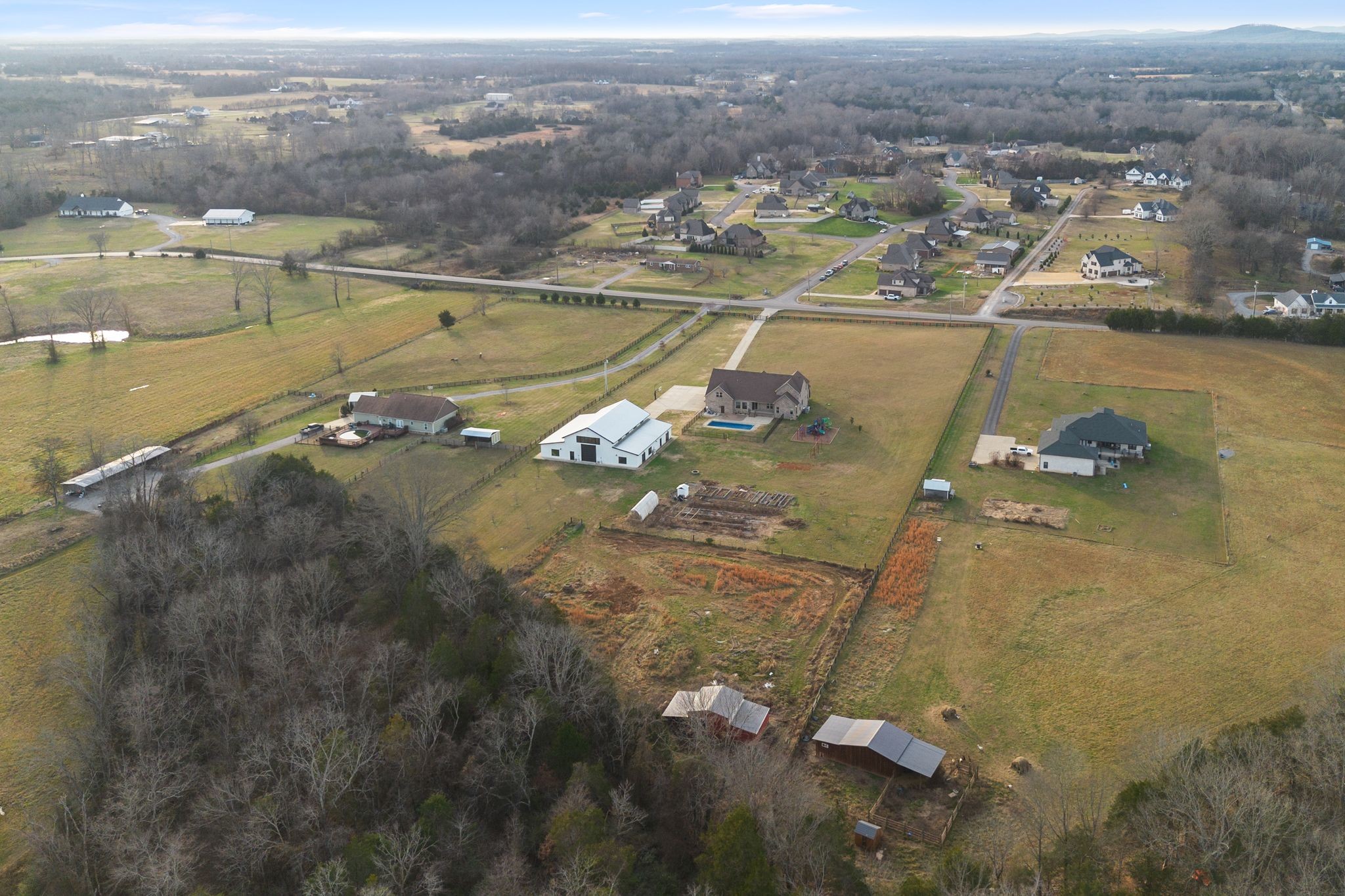 7607 Midland Road Christiana, TN 37037 - Photo 14 of 48 an aerial view of residential houses with outdoor space
