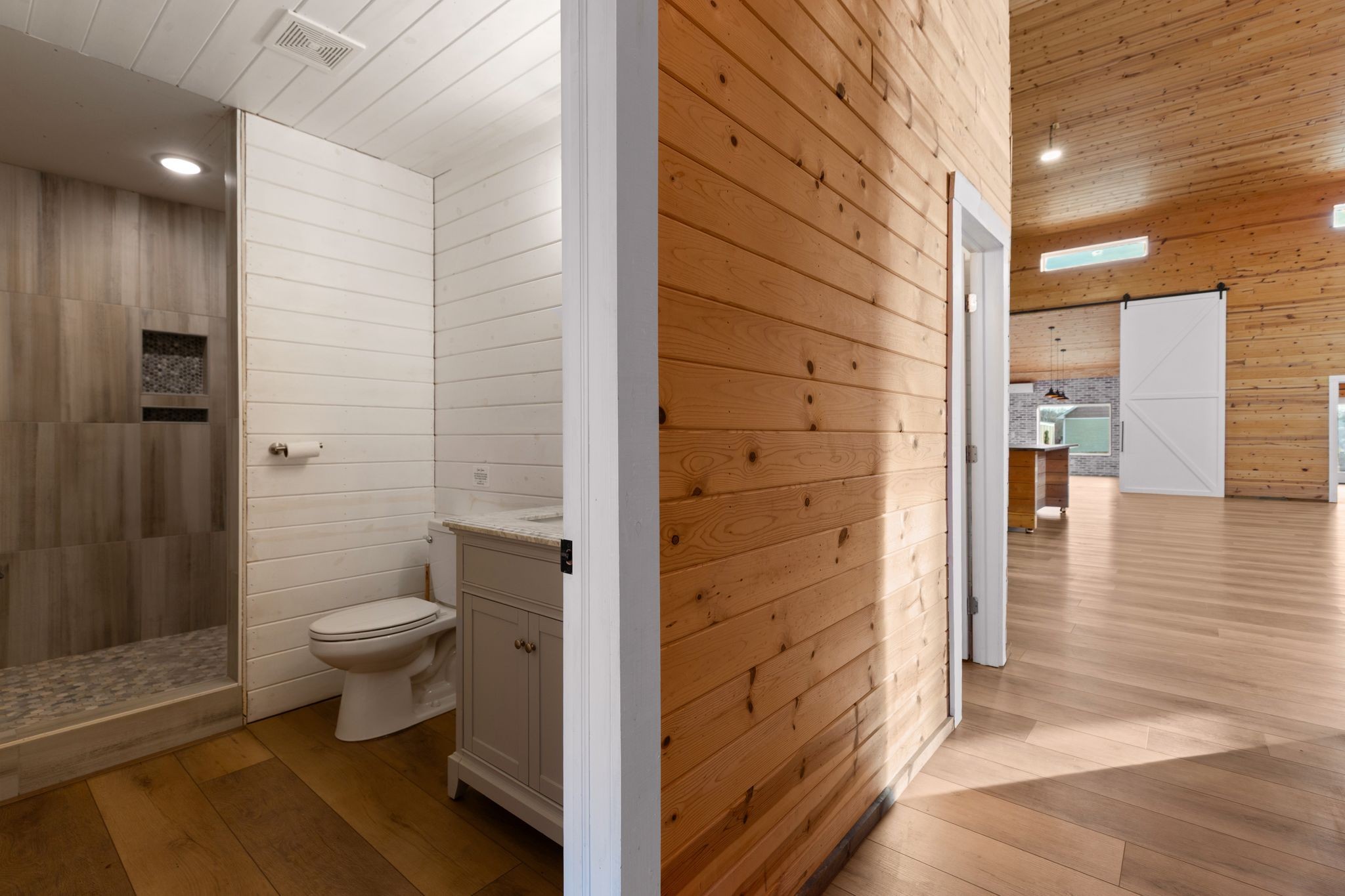 7607 Midland Road Christiana, TN 37037 - Photo 46 of 48 a bathroom with a toilet and a shower