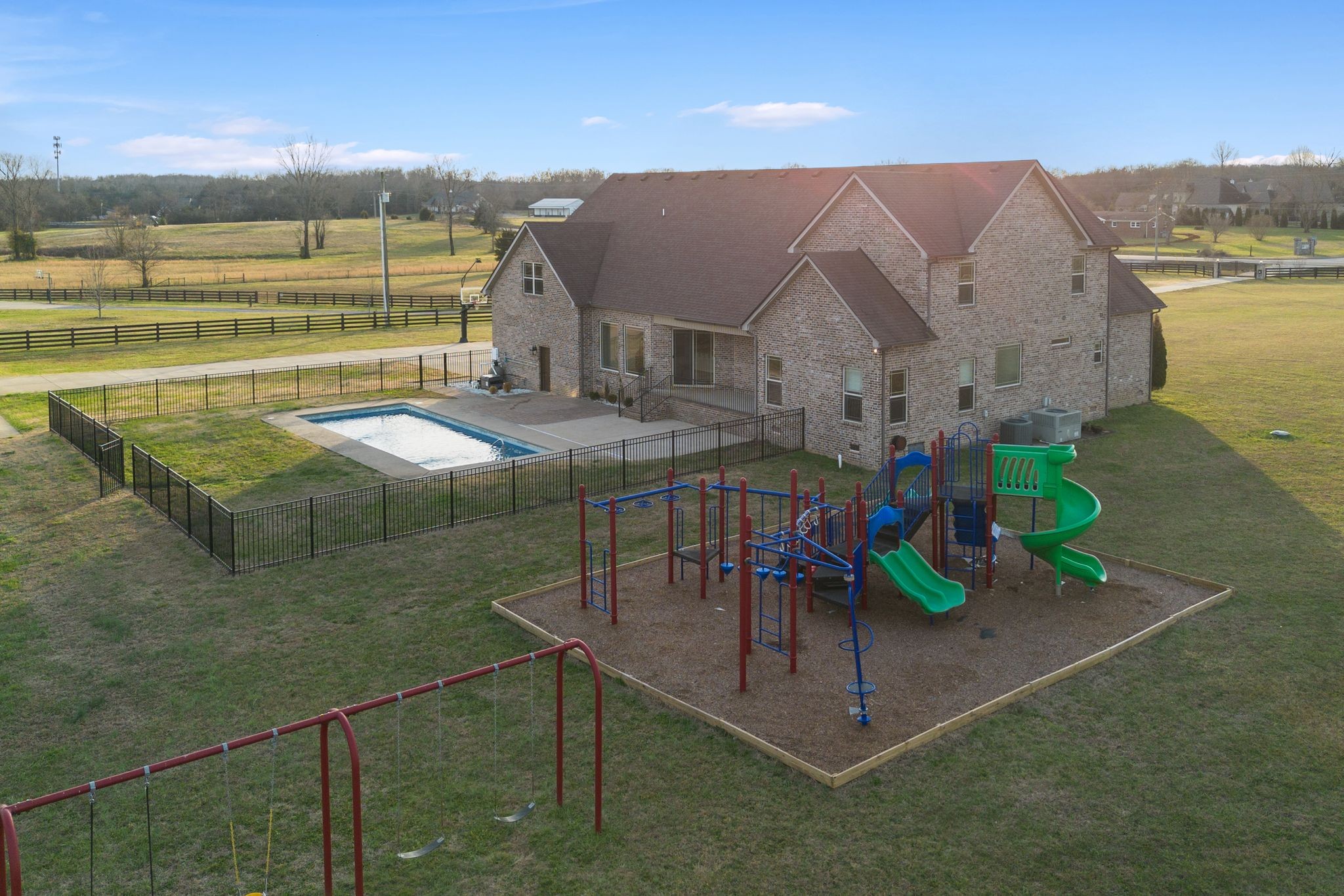 7607 Midland Road Christiana, TN 37037 - Photo 9 of 48 a view of swimming pool with outdoor seating and plants