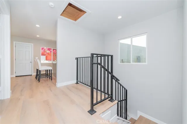 a view of a hallway with interior of the house