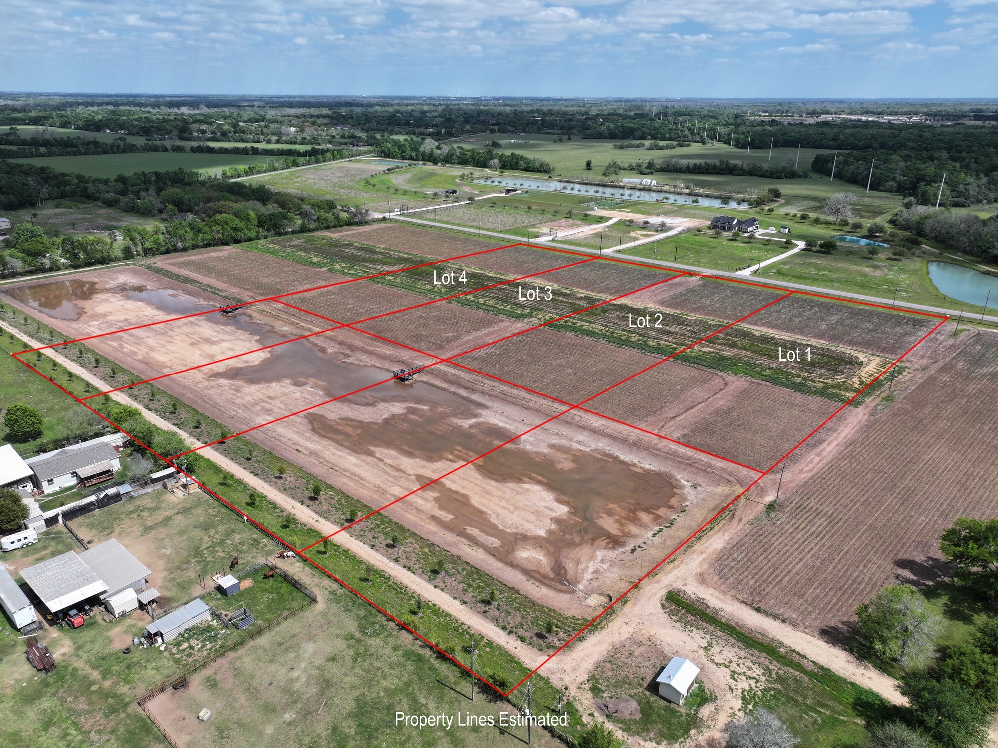 0 Bartlett Road Sealy, TX 77474 - Photo 2 of 14 an aerial view of a tennis court