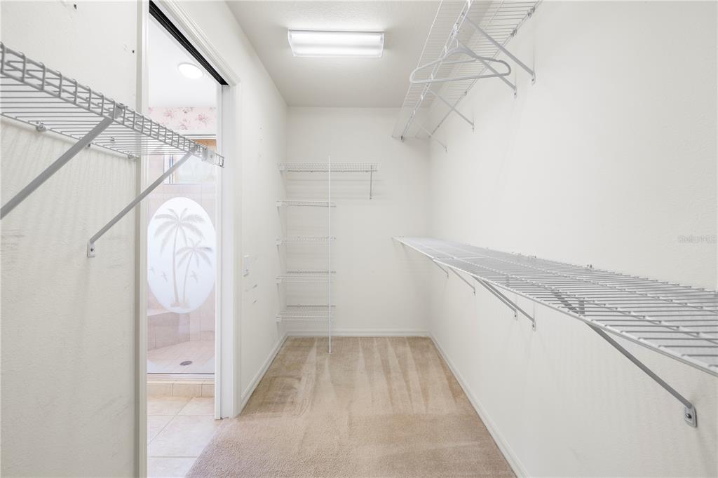 2125 Gold Dust Court New Port Richey, FL 34655 - Photo 42 of 54 a view of walk in closet with empty racks