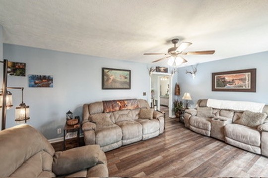 1251 Smith Thompson Road Bethpage, TN 37022 - Photo 27 of 71 a living room with furniture and a chandelier